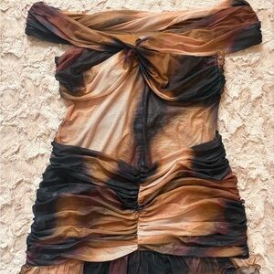 Peppermayo Chic Plum Mesh Dress